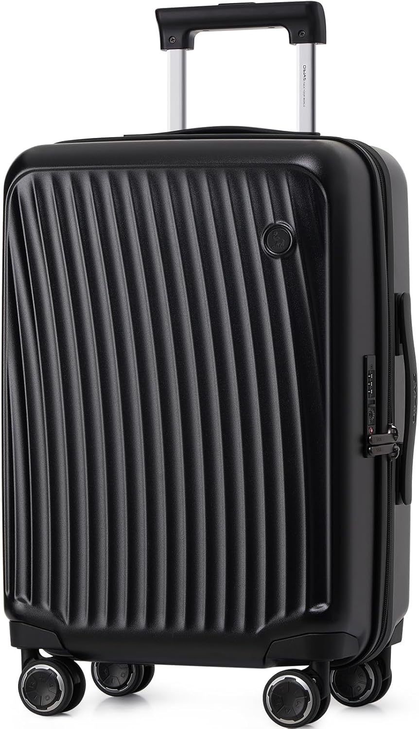 20 Inch Carry On Luggage, Hard Shell Suitcases with 8 Spinner Wheel