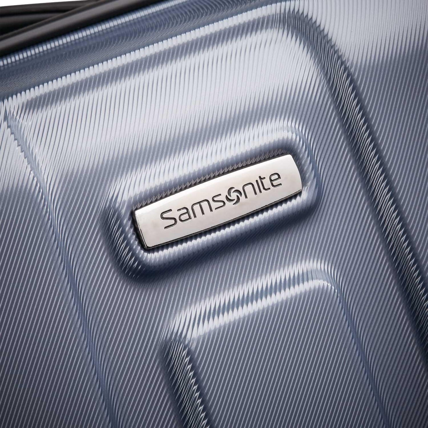 Centric Hardside Expandable Luggage with Spinner Wheels, Blue Slate, Checked-Large 28-Inch