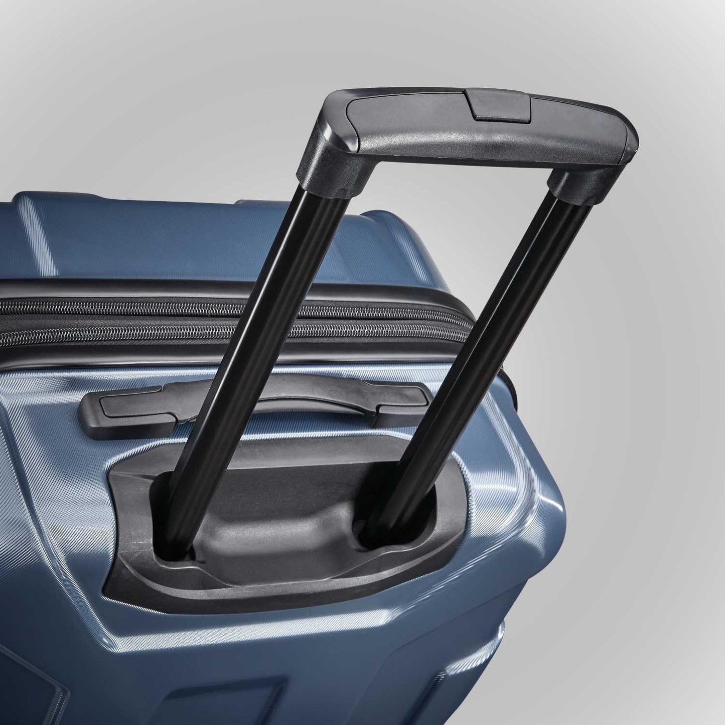 Centric Hardside Expandable Luggage with Spinner Wheels, Blue Slate, Checked-Large 28-Inch